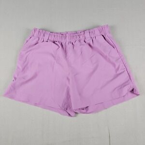 Columbia Women's Backcast Size Large Water Shorts Swim Shorts In Purple Lavender